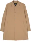 Herno Single-breasted Trench Coat In Neutrals