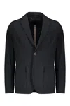 Herno Single-breasted Two-button Blazer In Black