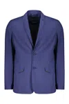 Herno Single-breasted Two-button Blazer In Blue