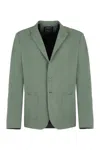 Herno Single-breasted Two-button Jacket In Green