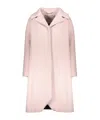 Herno Single-breasted Wool-blend Coat In Pink