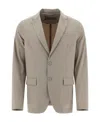 Herno Quilted Single-breasted Blazer In Brown