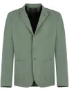 Herno Single-breasted Two-button Jacket In Green
