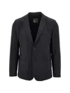 Herno Nylon Twill Single-breasted Jacket In Nude