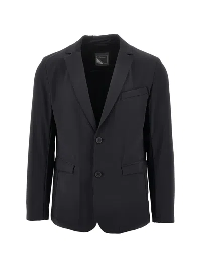 Herno Single-breasted Blazer In Schwarz