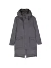 Herno Single-breasted Coat In Gray