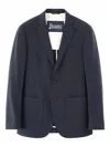 Herno Tailored Jacket Notch Lapel Front Pockets In Blue