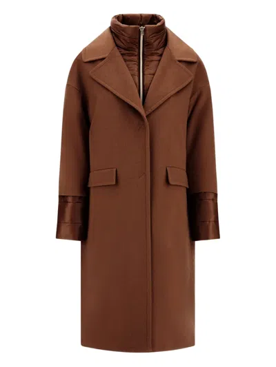 Herno 长袖单排扣外套 In Brown