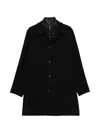 Herno Single-breasted Padded Coat In Black