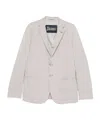 Herno Single-breasted Seersucker Blazer In Multi