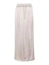 Herno Drawstring-waist Satin Midi Skirt