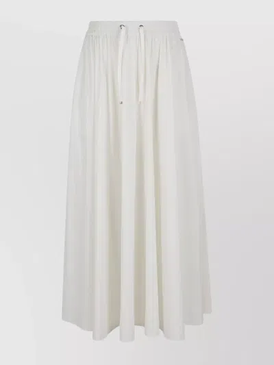 Herno Skirt Stretch Nylon Drawstring Waist In White