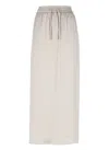 Herno Beige Skirt With Adjustable Drawstrings