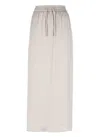 Herno Beige Skirt With Adjustable Drawstrings