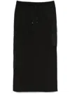 Herno Drawstring Midi Skirt In Black