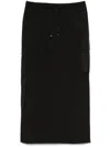 Herno Drawstring Midi Skirt In Black