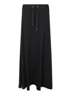 Herno Midi And Knee Length Skirt With Drawstring In Black