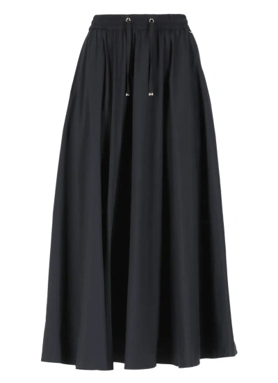 Herno Skirt With Drawstrings In Black