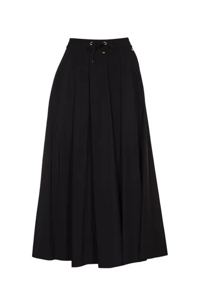 Herno Light Nylon Stretch Skirt In Black