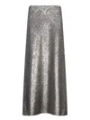 Herno A-linien-rock Mit Pailletten In Gray