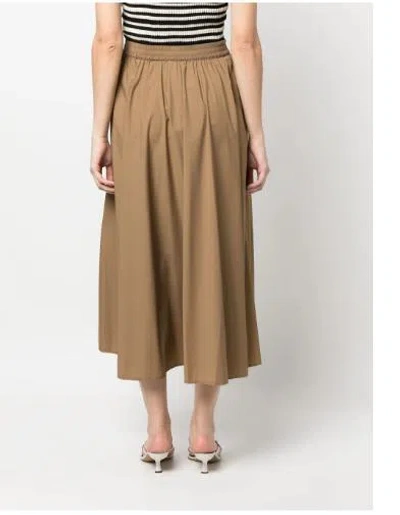 Herno Skirt In Light Nylon Stretch - Female Skirts Copper 50 In Brown