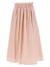 Herno Pink Water-repellent New Techno Taffeta Flare In Pink
