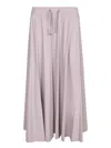 Herno Resort Drawstring Midi Skirt In Pink