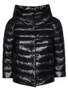 Herno Sofia Iconic Down Crop Puffer Jacket In Black