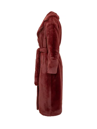 Herno Sleek Jacket With Belt In Brown
