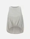 Herno Sleeveless Asymmetrical Technical Blouse