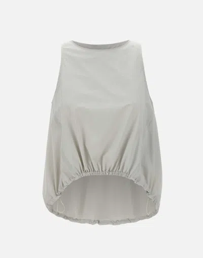 Herno Sleeveless Asymmetrical Technical Blouse