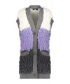 Herno Sleeveless Button-down Cardigan In Multi