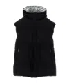 Herno Black Polyester Blend Sleeveless Down Jacket In Black