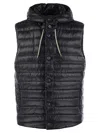 Herno Men's Sleeveless Down Jacket In Blue