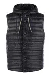 Herno Men's Sleeveless Down Jacket In Night Blue