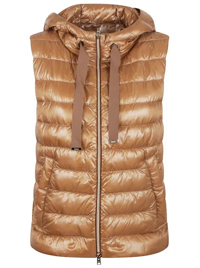 HERNO HERNO SLEEVELESS DOWN JACKET WITH HIGH COLLAR