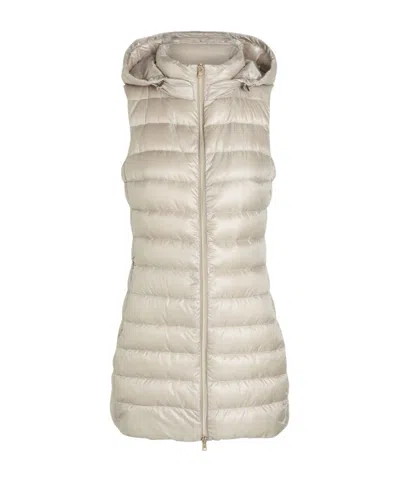 Herno Sleeveless Down Vest In Neutral