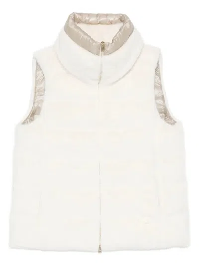 HERNO SLEEVELESS DOWN VEST WITH HIGH COLLAR