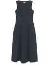 Herno Sleeveless Maxi Dress In Blue