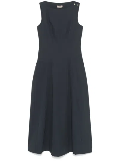Herno Sleeveless Maxi Dress In Blue