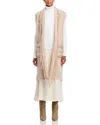 Herno Sleeveless Mixed Media Wool Cashmere Coat In New Chantilly