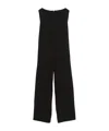 Herno Back Strapless Jumpsuit With Bow On The Back In Black