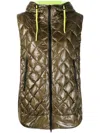 Herno Sleeveless Quilted Padded Jacket In Grün
