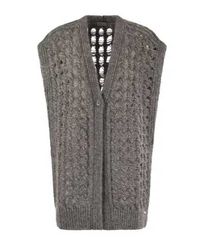 HERNO SLEEVELESS SWEATER