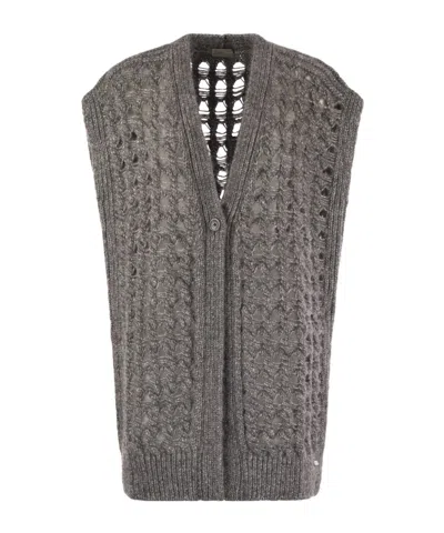 HERNO SLEEVELESS SWEATER