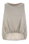 Herno Sleeveless Top In Tech Trait