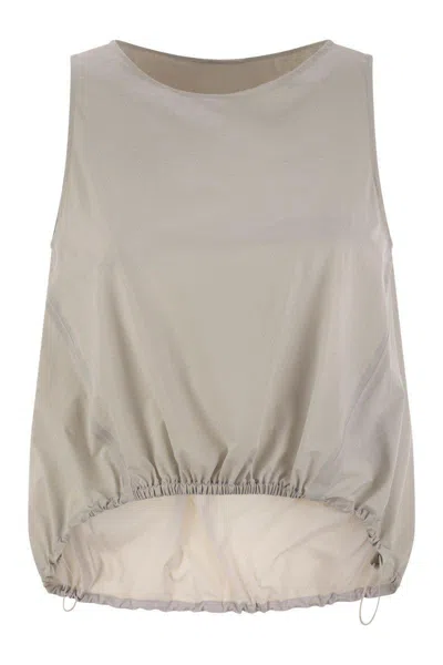HERNO HERNO SLEEVELESS TOP IN TECH TRAIT