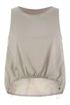 Herno Sleeveless Top In Tech Trait