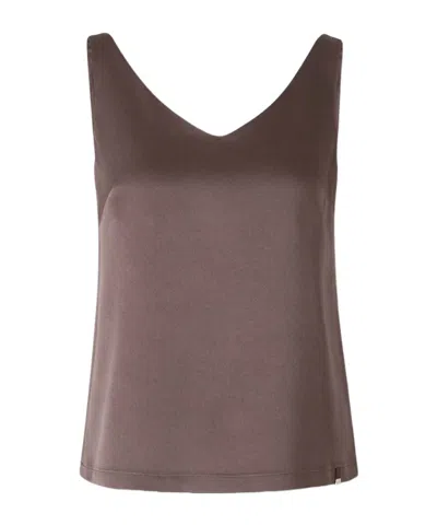 Herno Sleeveless Vest In Brown