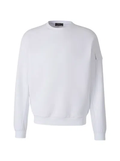 Herno Sleeve-pocket Sweatshirt In White